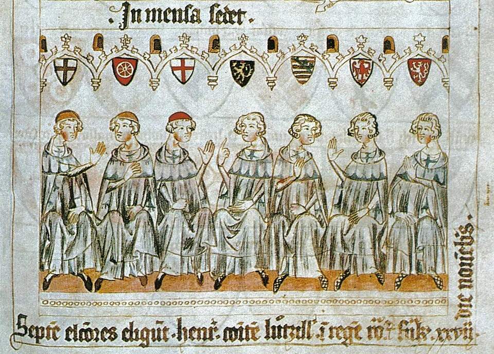 Sedm kurfiřtů při volbě Jindřicha VII. Lucemburského